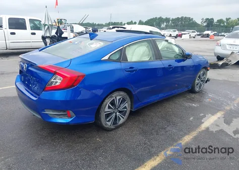 2018 Honda Civic Ex-L from USA, damaged, VIN JHMFC1F75JX042246